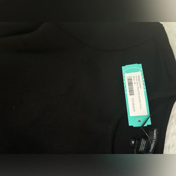 Maggy London  women’s Ronan Aline Mixed Media Mide Dress - Picture 7 of 7